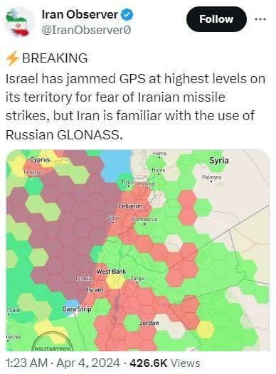 Israeliskt GPS-Störande & Iranskt GLONASS-Kunnande