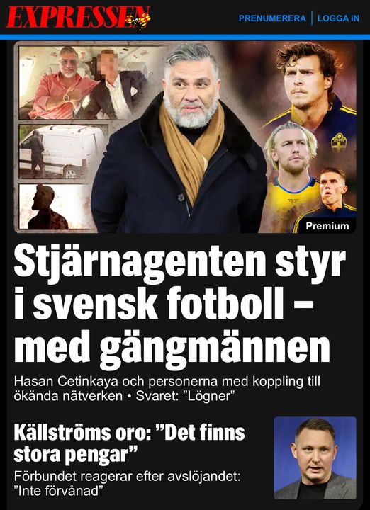 Fotbollsstjärneagenten & Gängmännen