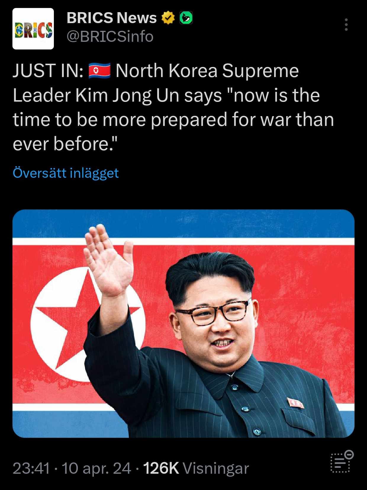 Mer Krigsberedskapstid Än Någonsin Från Kim Jong Un