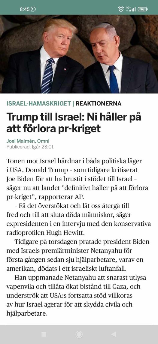 Växande Israelfråga