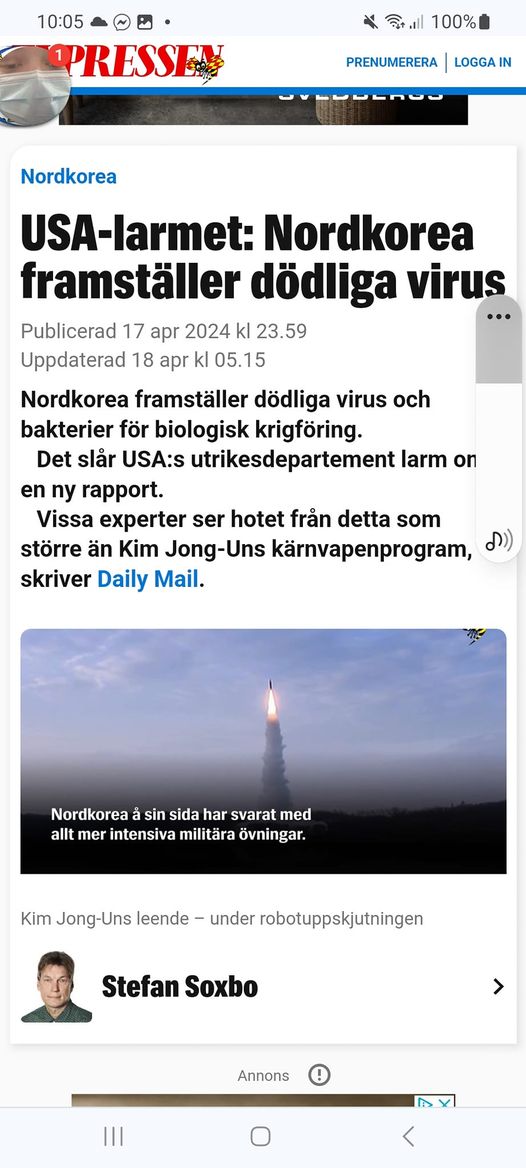 Dödlig Nordkoreansk Virus & Bakterieframställning