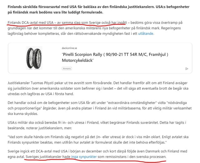 DCA-Luddigt I Finland Klart I Sverige