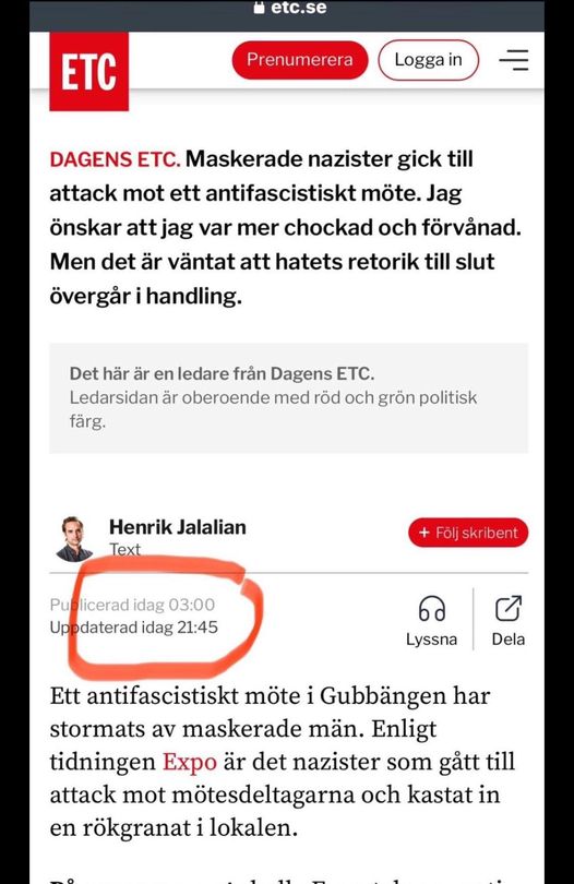 Maskerade Nazister Enligt Expo