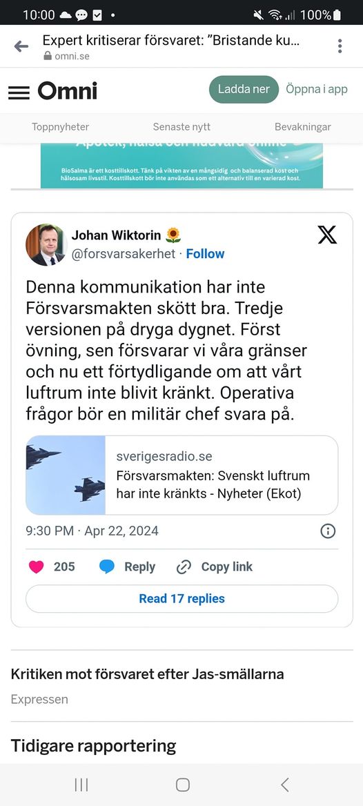 Försvarsmaktskommunikation X 3