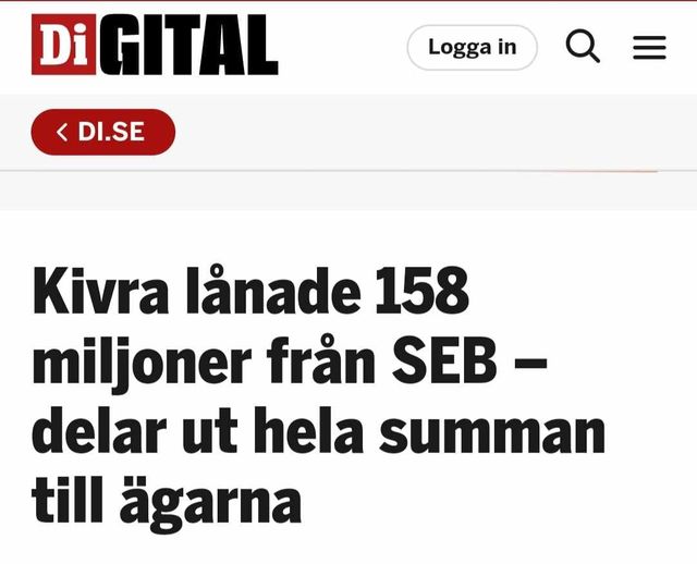 Kivra Lånade & Delade Ut
