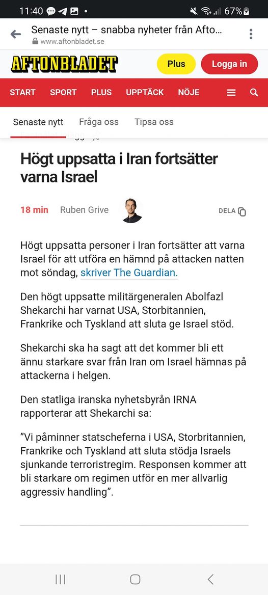Iransk Varningsretorik
