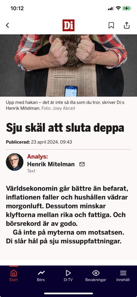 Sju Skäl Att Sluta Deppa I DI