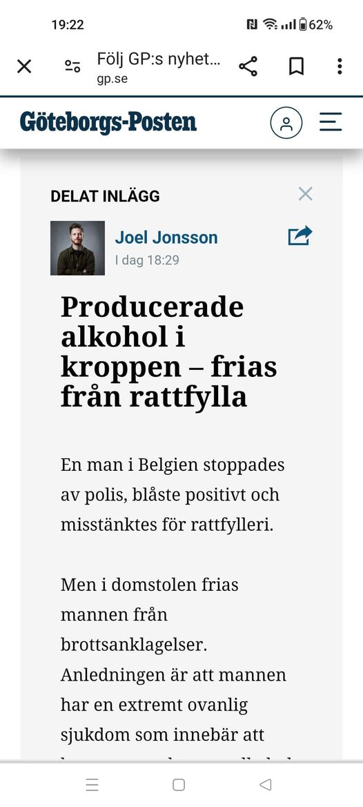 Alkoholproducerande Kropp