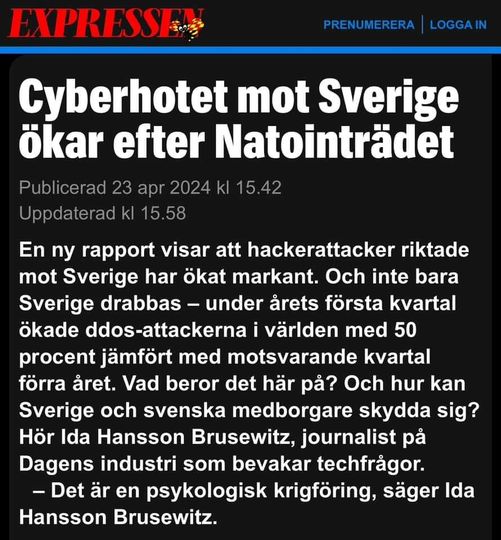 Markant Ökat Cyberhot