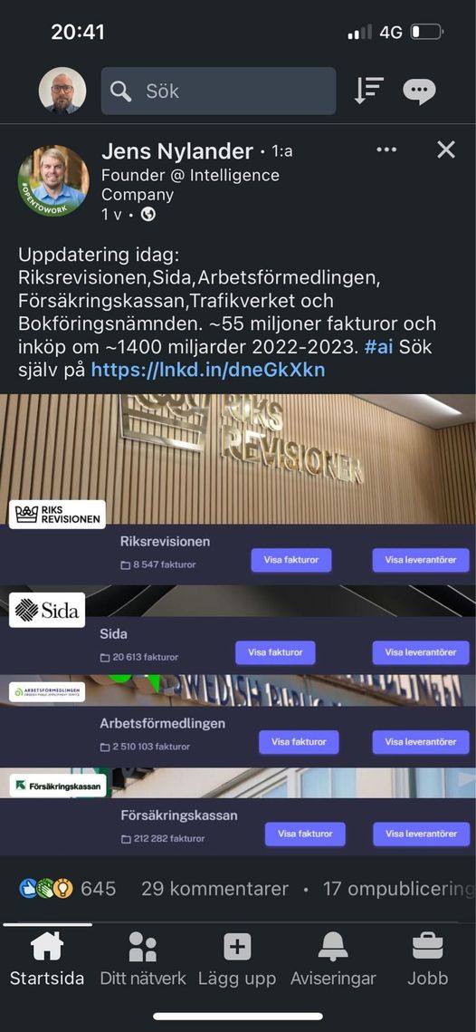 Jens Nylander Uppdaterar