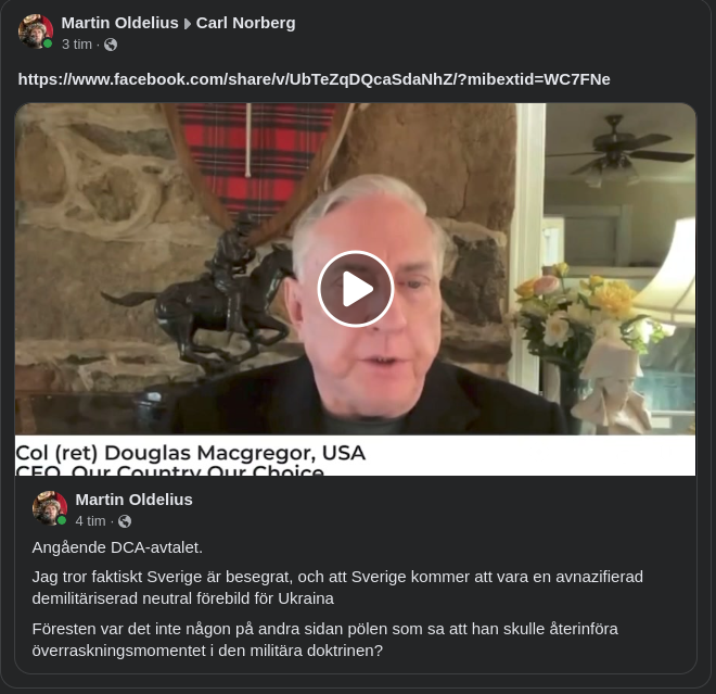 Macgregor & DCA-Avtalet