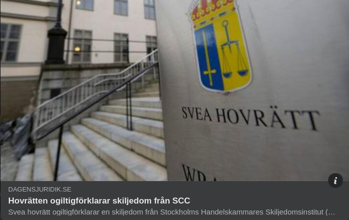 SCC-Dom Ogiltigförklarad Av Hovrätten