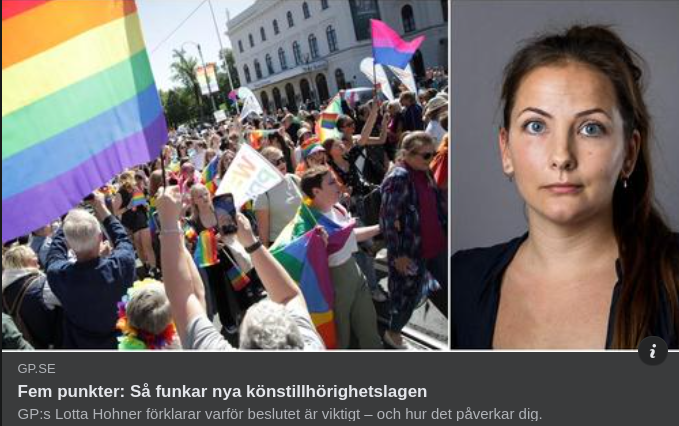 5 Punkter Om Nya Könstillhörighetslagen