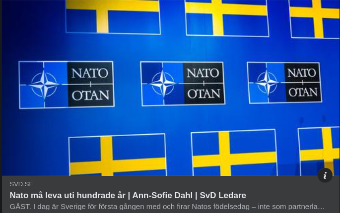 Jubilerande Nato I SvD