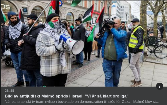 Antijudisk Malmöbild I Israel