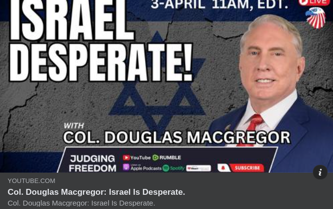 Macgregor & Ett Desperat Israel