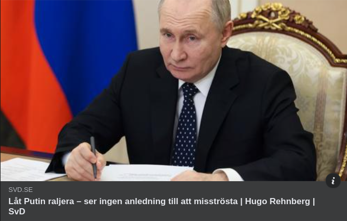 Lite Oväntat Raljerande I SvD