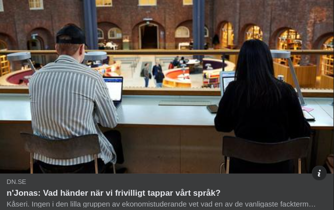 Ekonomistudenter & Språket