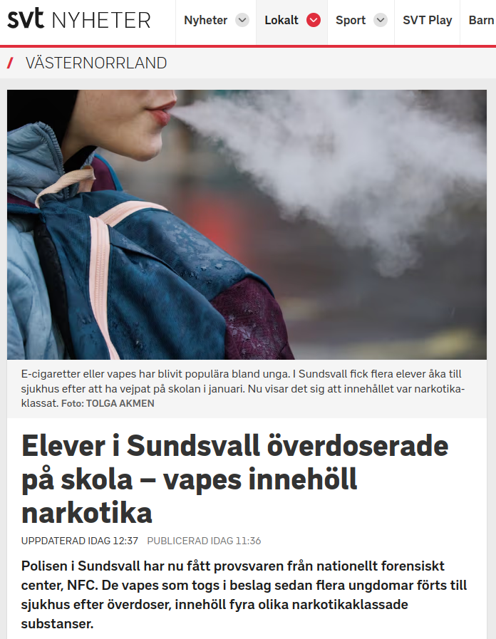 Överdoserat I Sundsvall