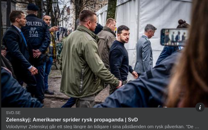 Zelensky & Amerikanskspridd Rysk Propaganda