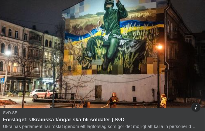 Ukraina Föreslår Fångar Som Soldater
