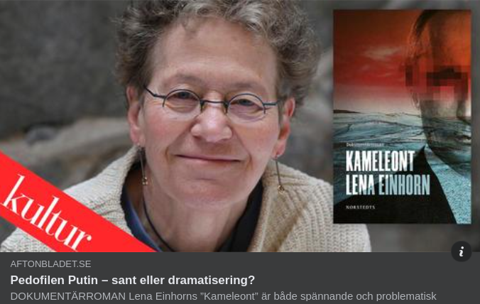 Woffie Om Putinpedofilibok Av Lena Einhorn