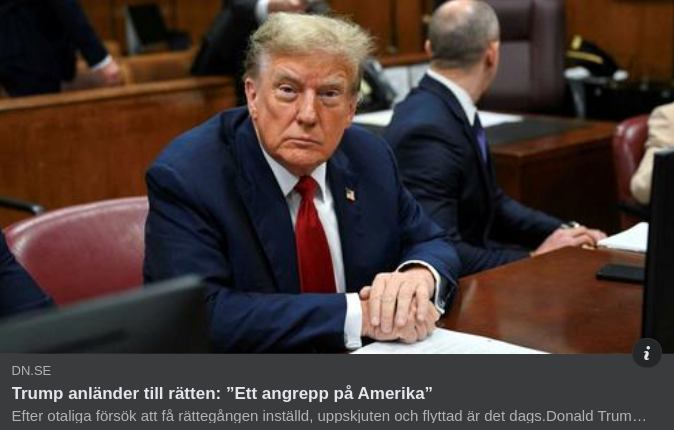 DN Öser På Om Trump I Rätten