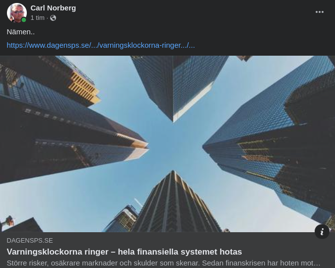 Varningsklockor För Hela Finansiella Systemet