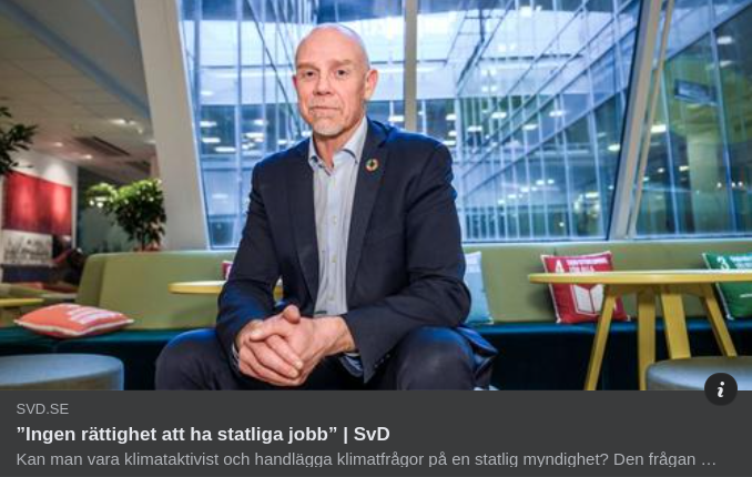 Enskilda Åsikter & Statligt Jobb