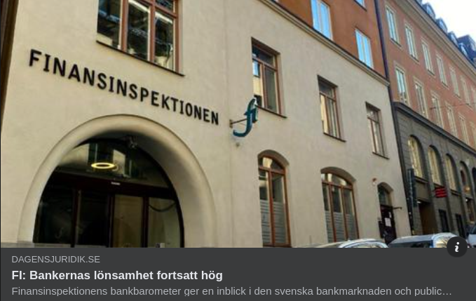 FI: Fortsatt Hög Banklönsamhet