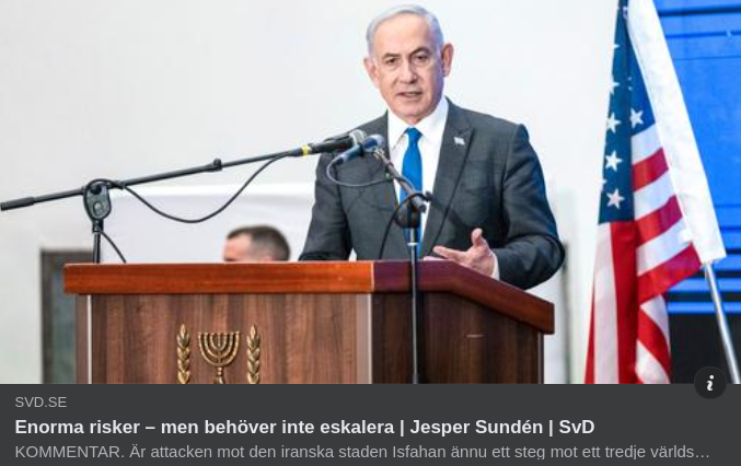 Enorma Mellanösternrisker I SvD