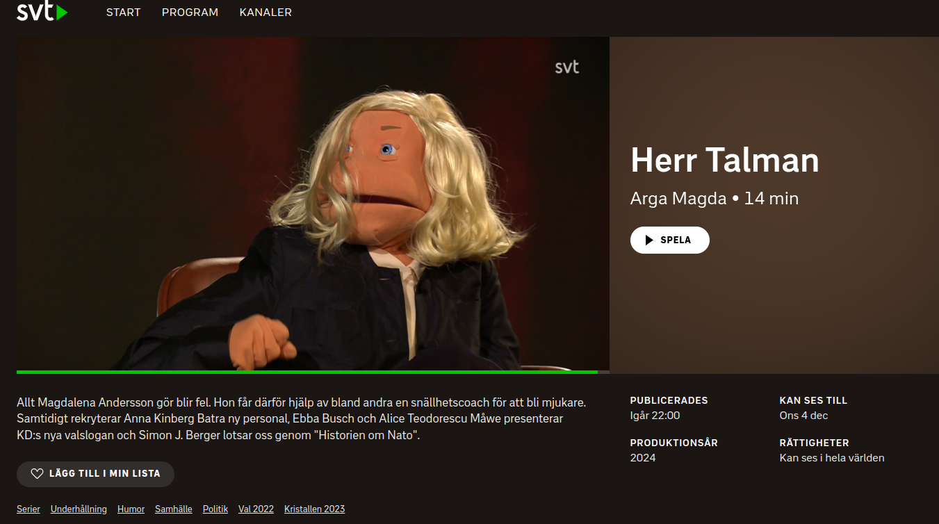 Arga Magda I Herr Talman