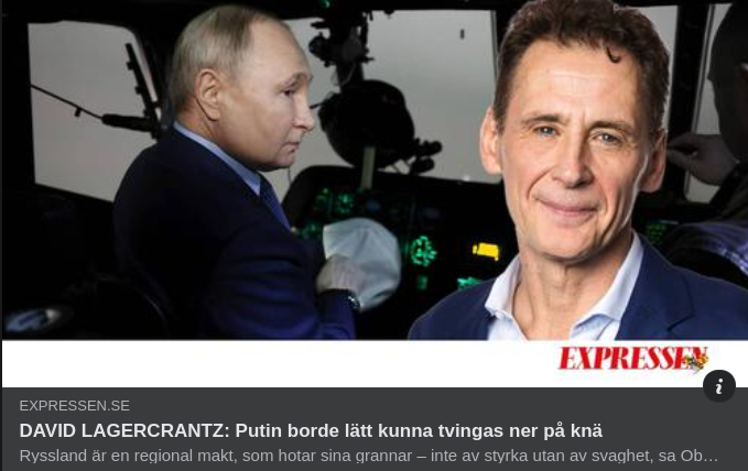 Lagercrantz Projicerar I Expressen