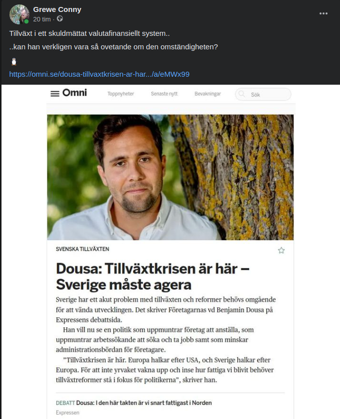 Dousa & Svensk Tillväxtkris