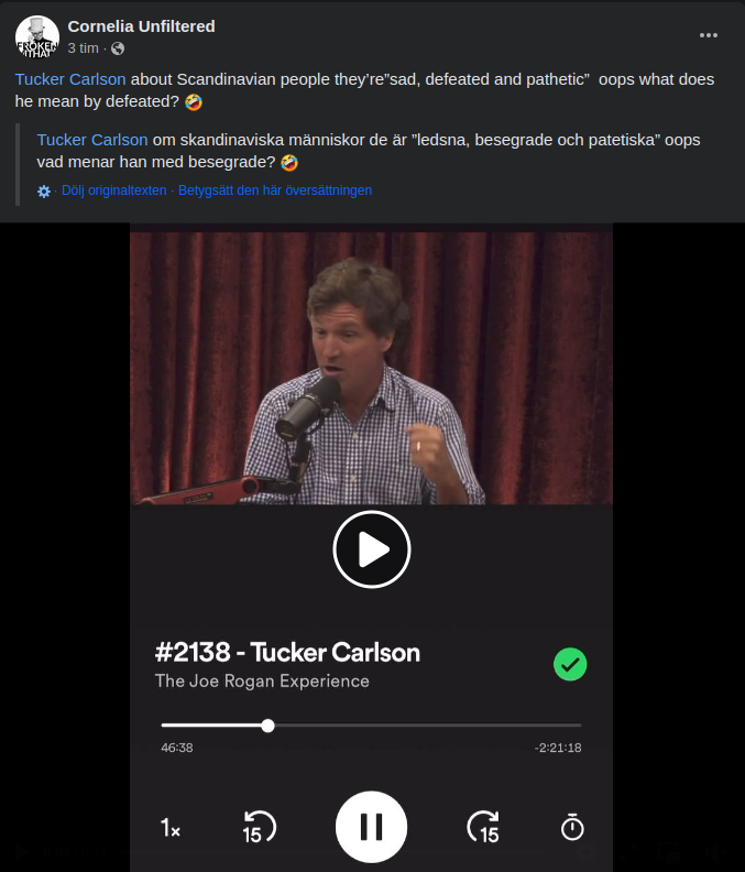 Tucker & Besegrade Skandinaver Hos Rogan