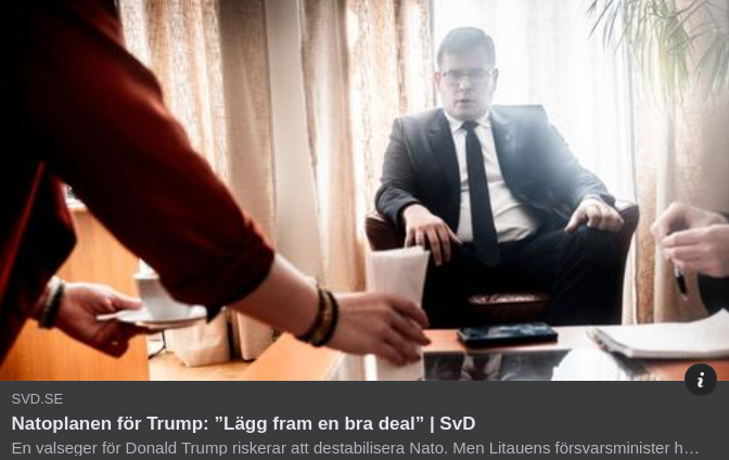 Litauisk Natolösning Med Trump