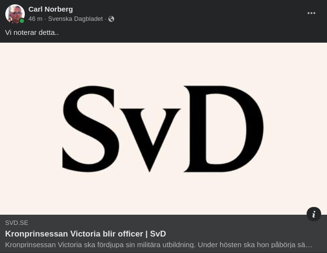 Kronprinsessan Victoria Blir Officer