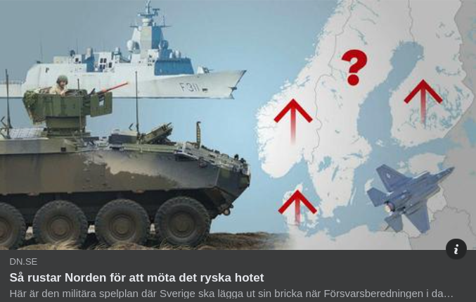 Nordisk Rustning Mot Ryskt Hot I DN