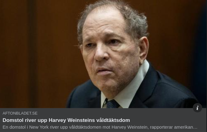Uppriven Weinstein-Dom