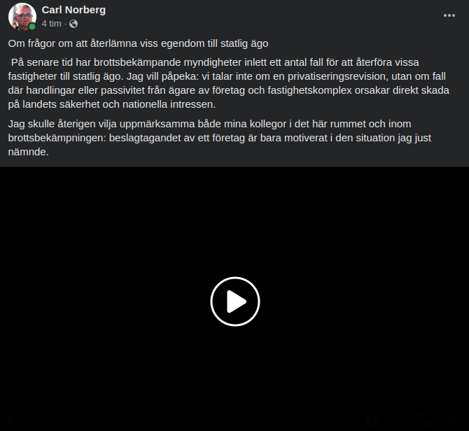Rysk Motivation För Företagsbeslagtagande