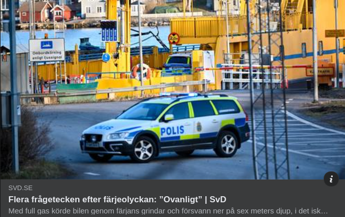 Färjeolyckefrågetecken