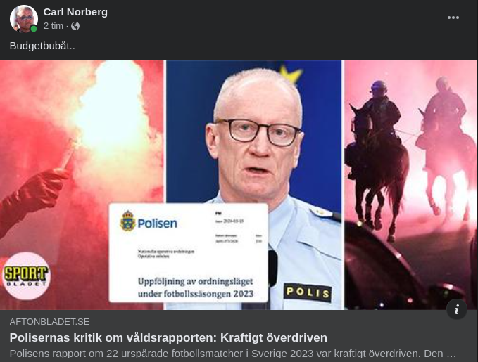 Poliskritiserad Våldsrapport