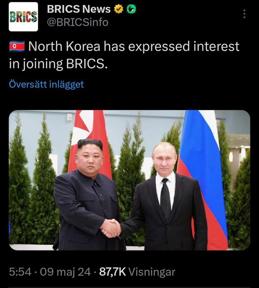 BRICS-Intresserat Nordkorea