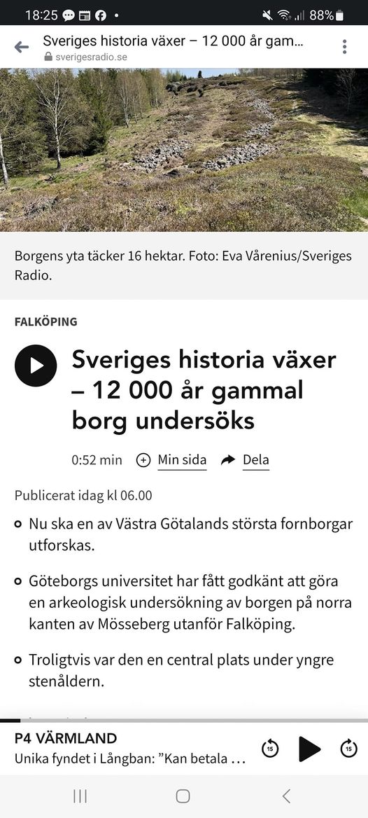 Undersökning Av 12 000 År Gammal Fornborg