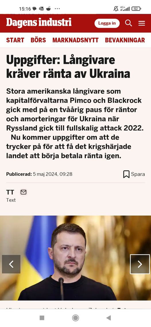 Ukrainskt Räntekrav