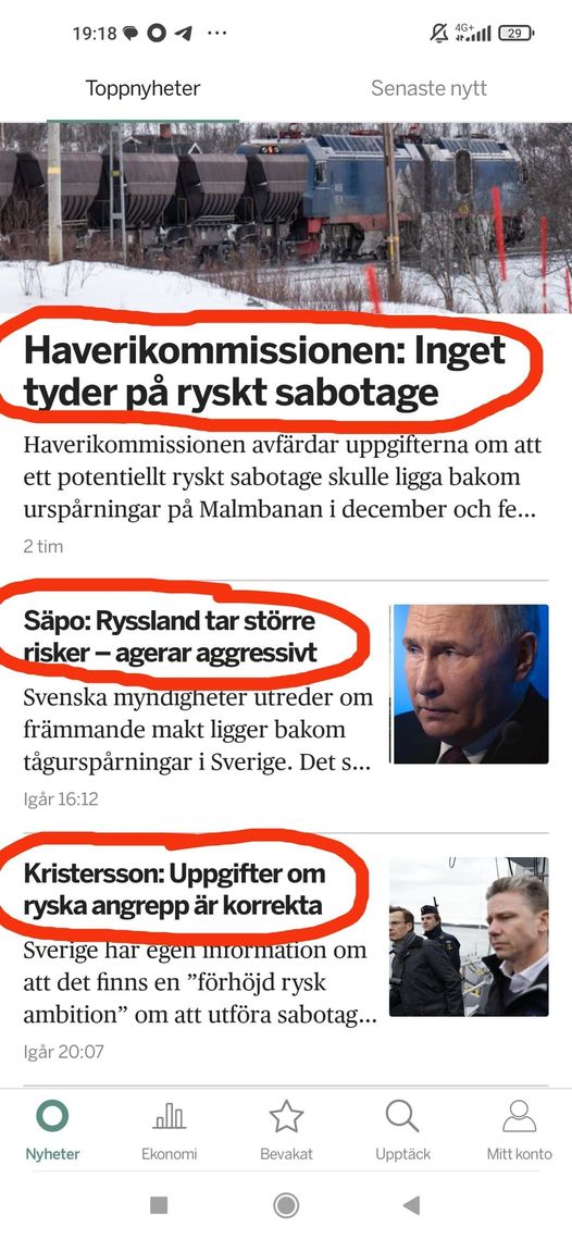 Ryskt I Svensk Media