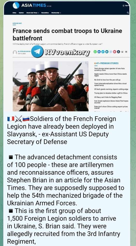 Franska Legionär Vid Ukrainas Front