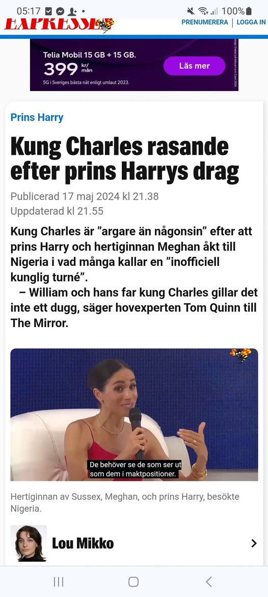 Kungligt Raseri Efter Nigeriabesök