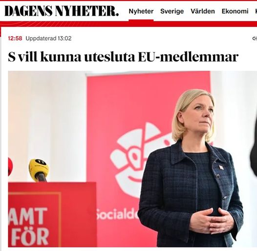 Magdalena Vill Demokratisäkra EU Via Uteslutning