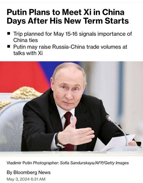 Putin Planerar Xi-Möte I Kina